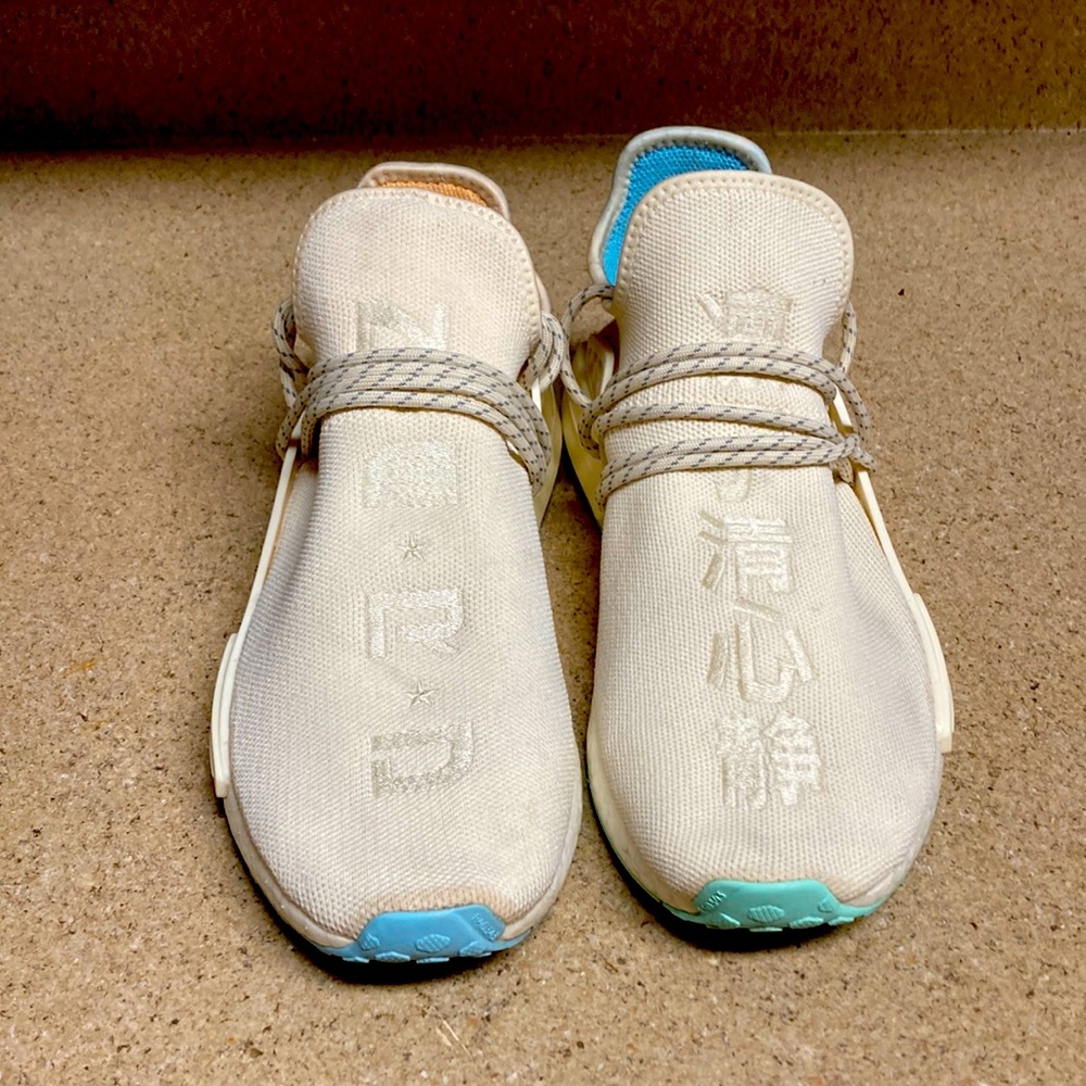 Adidas NMD HU Pharrell Nerd N.E.R.D Chalk White Size 12